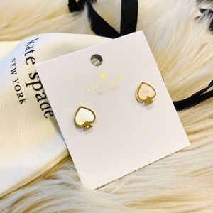 Kate Spade ♠️ Pearl Logo Earrings